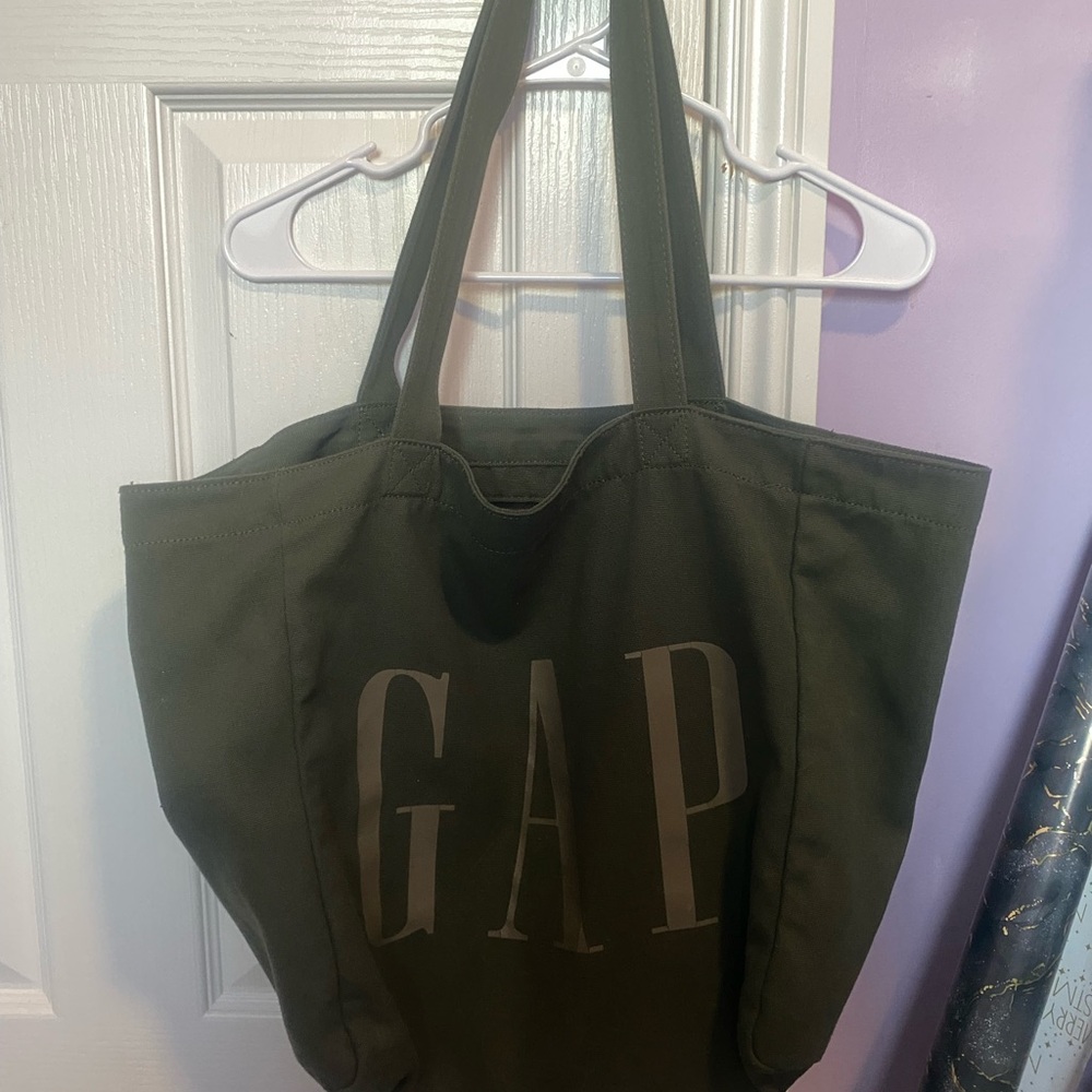 GAP Forest Green Canvas Tote